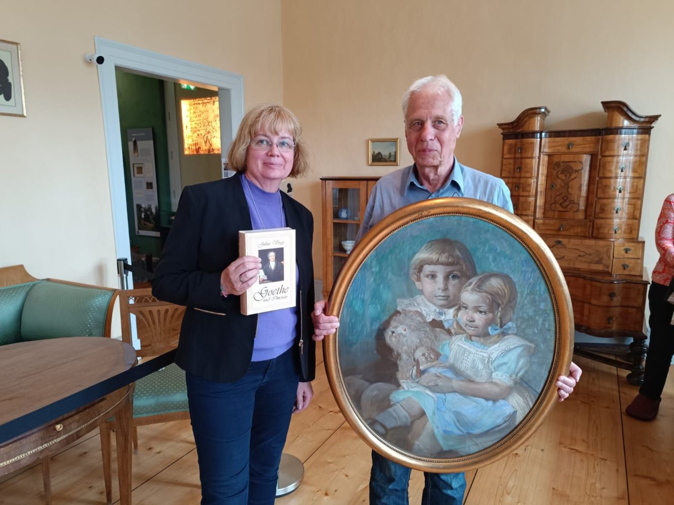 Wertvolles Geschenk für das Ilmenauer GoetheStadtMuseum: Pastell mit Darstellung zweier Kinder von Julius Voigt