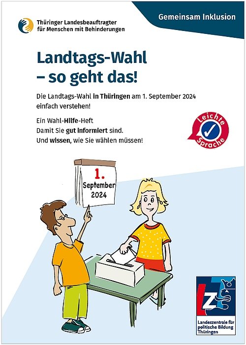 Broschüre „Landtags-Wahl – so geht das!“ in Leichter Sprache (Titel)