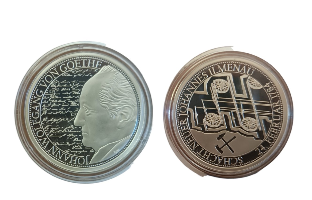 Medaille Goethe 240 Jahre Bergbau